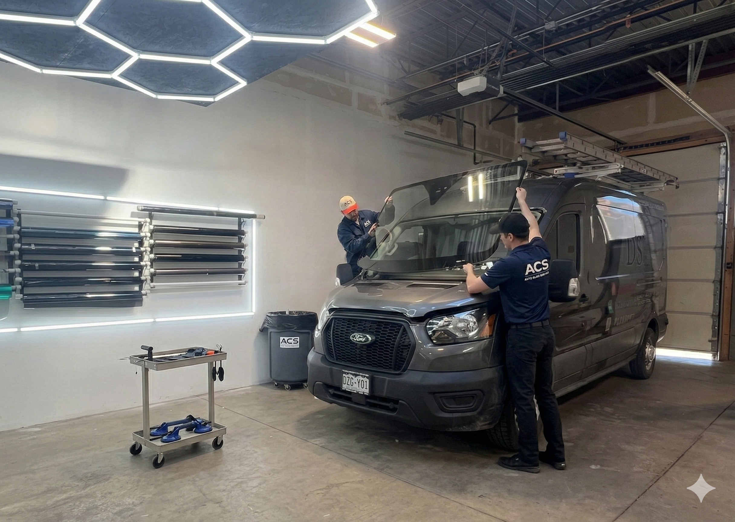 Auto Glass Installation Background